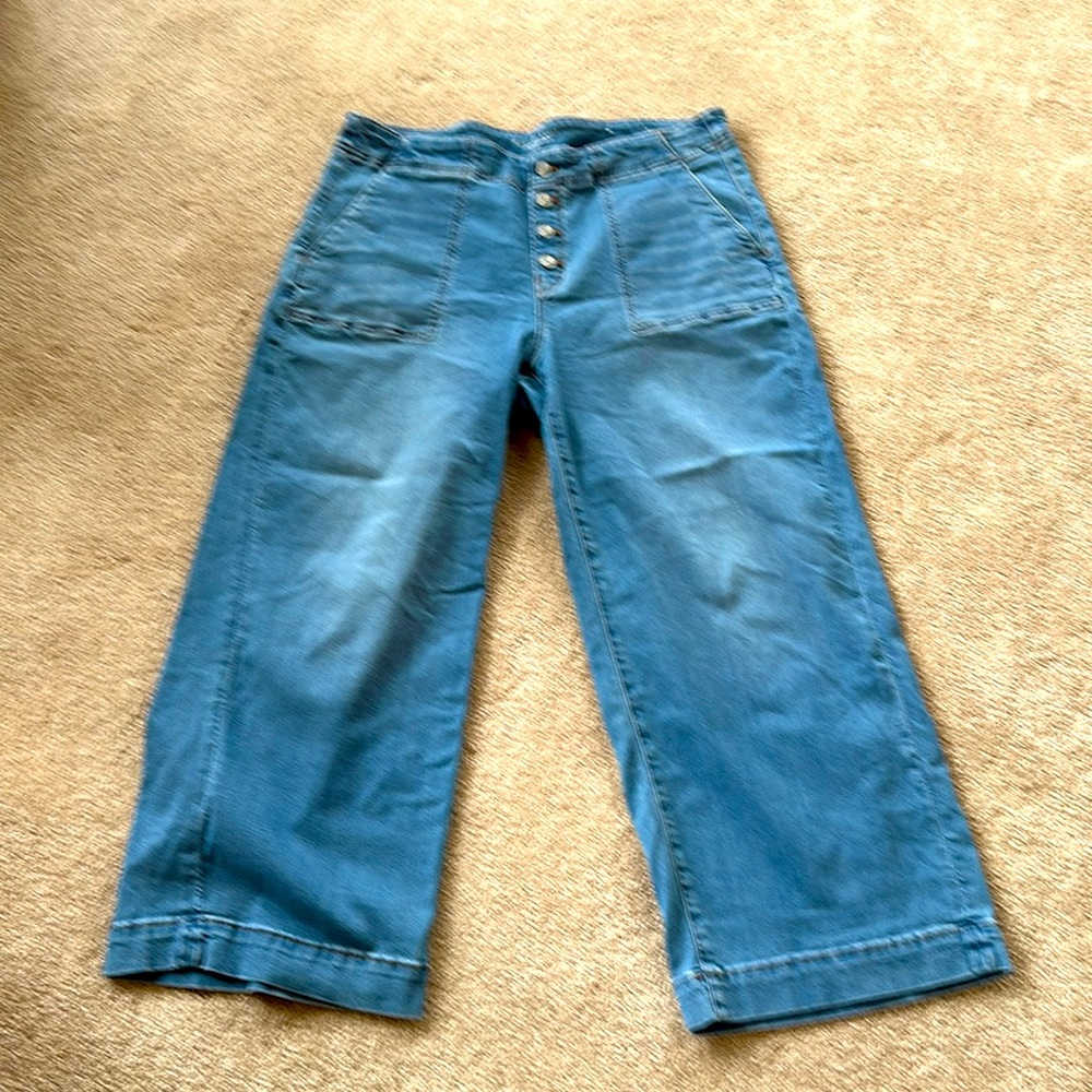 Chicos Wide Leg  Sailor Jeans Size 16 R
